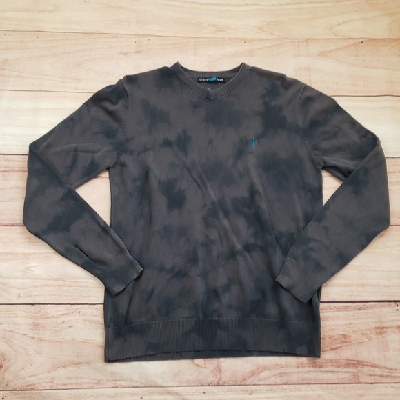 Vans Johnny Layton Sweater Mens Small Black Crewneck Skateboarding Tie Dye - Picture 1 of 9